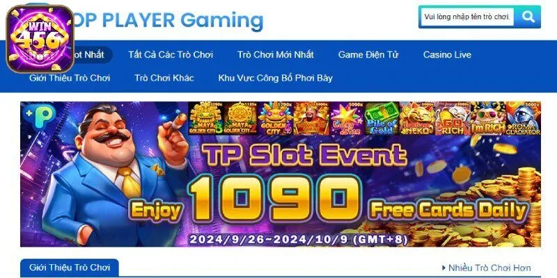 Top game quay hũ đổi tiền mặt Win456 hấp dẫn